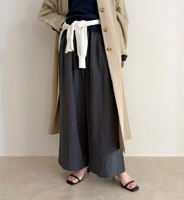 fredy emue「こなれワッシャータックイージーパンツ」|チノ|