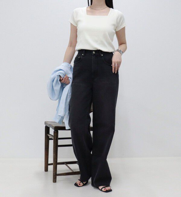 fredy emue「【@sora_522m企画】スクエアネックコンパクトTシャツ」|Tシャツ・カットソー|