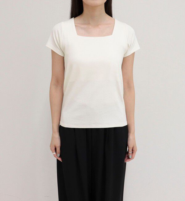 fredy emue「【@sora_522m企画】スクエアネックコンパクトTシャツ」|Tシャツ・カットソー|