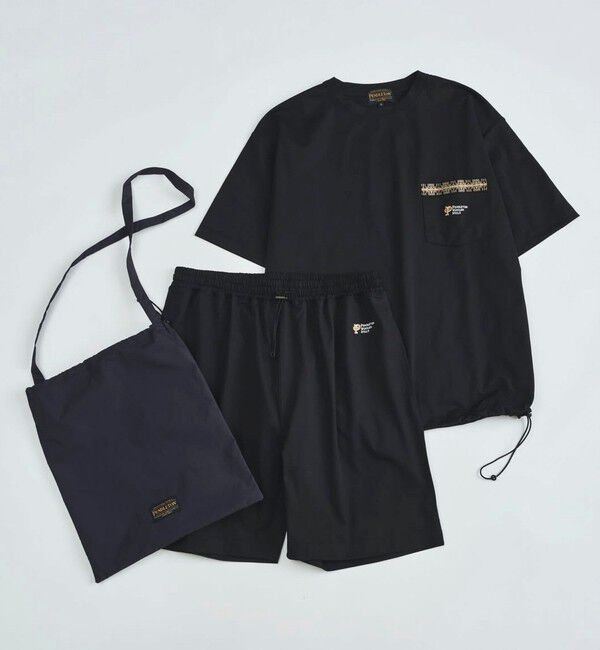 GLOSTER「【PENDLETON/ペンドルトン】Tee/Shorts/Bag SET」|Tシャツ・カットソー|ブラック