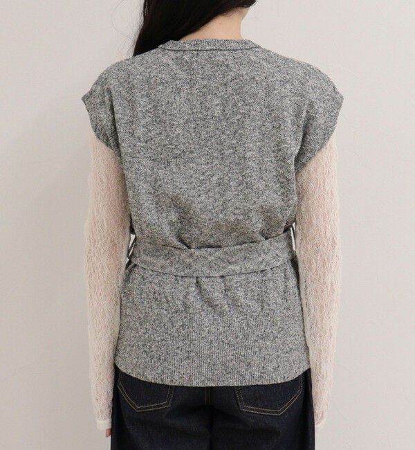 fredy emue「ベルト付きニットベスト」|ベスト・ジレ|