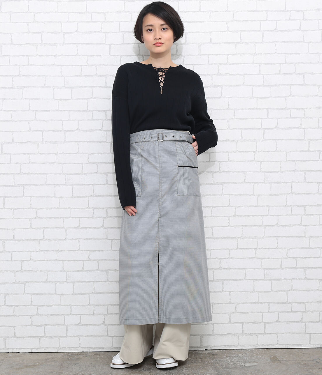 SALON adam et rope'「デニム＆千鳥　ロングサロン」|その他|