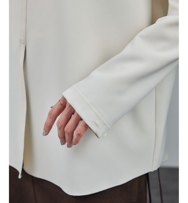 SALON adam et rope'「ダブルクロスロングTシャツブラウス / セットアップ対応」|シャツ・ブラウス|