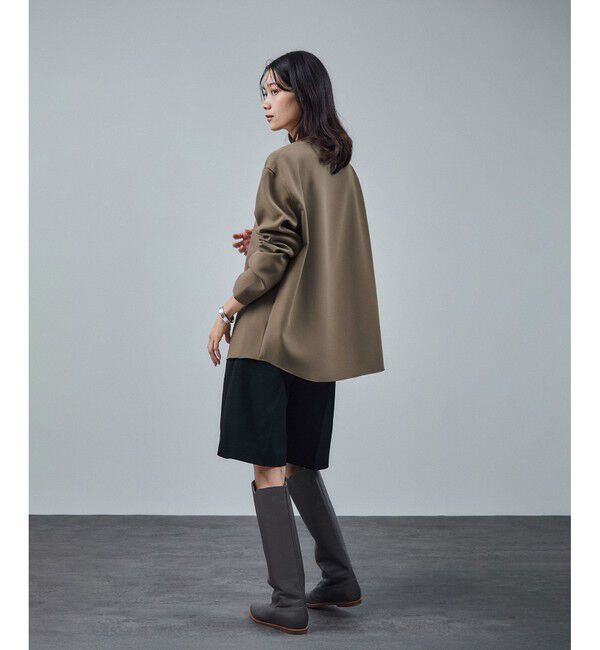 SALON adam et rope'「ダブルクロスロングTシャツブラウス / セットアップ対応」|シャツ・ブラウス|