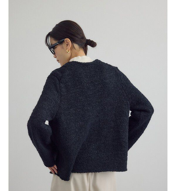 SALON adam et rope'「Vネックジャケットカーディガン」|カーディガン|