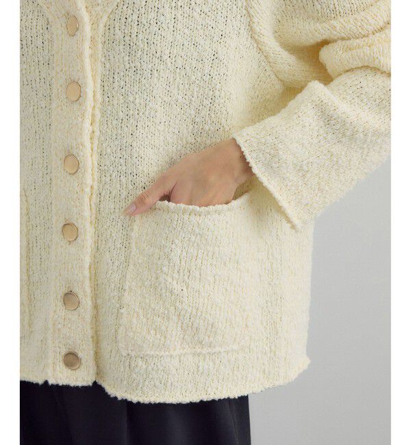 SALON adam et rope'「Vネックジャケットカーディガン」|カーディガン|