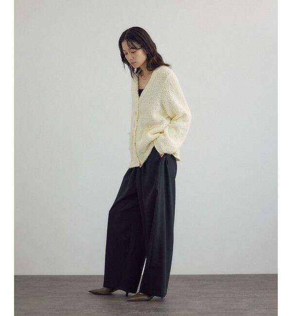 SALON adam et rope'「Vネックジャケットカーディガン」|カーディガン|