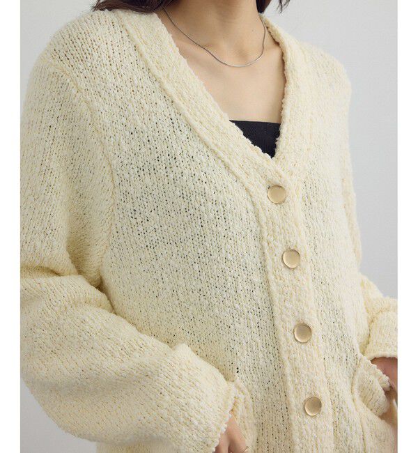 SALON adam et rope'「Vネックジャケットカーディガン」|カーディガン|