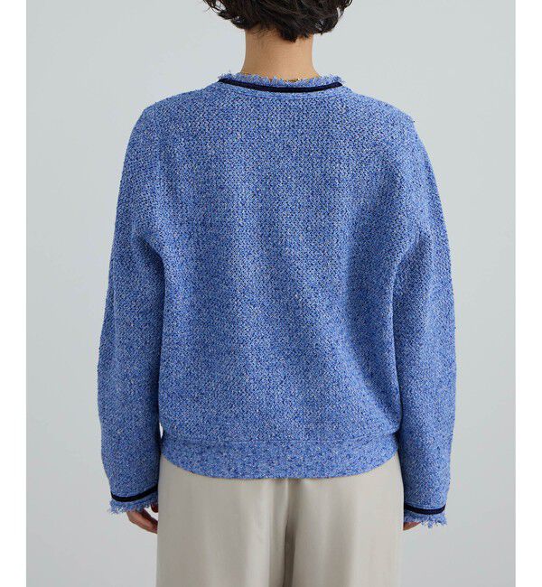 SALON adam et rope'「ツイーディーニットカーディガン」|カーディガン|