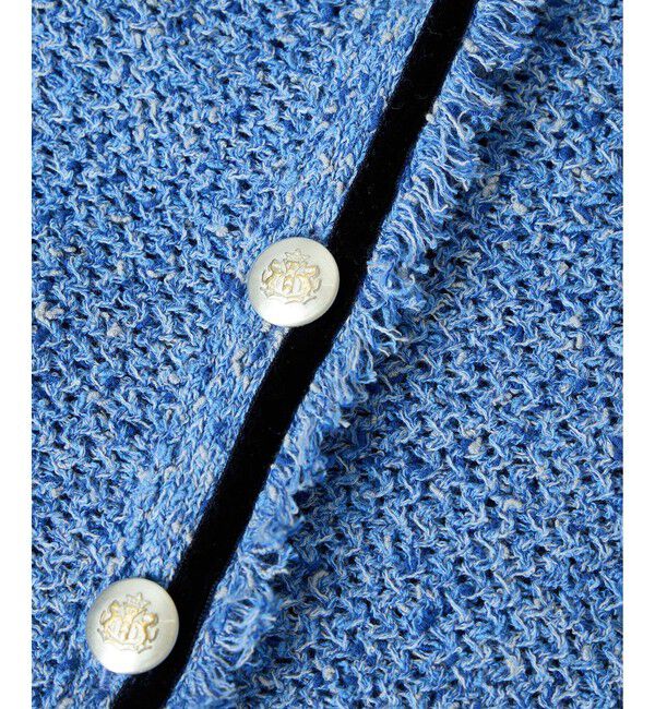 SALON adam et rope'「ツイーディーニットカーディガン」|カーディガン|