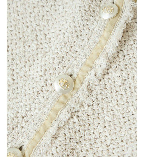 SALON adam et rope'「ツイーディーニットカーディガン」|カーディガン|