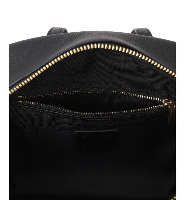 SALON adam et rope'「【WEB限定】【WS（ドゥーブル）】チャーム付きナチュラルレザー2WAYキューブバッグ」|ショルダー・メッセンジャー|