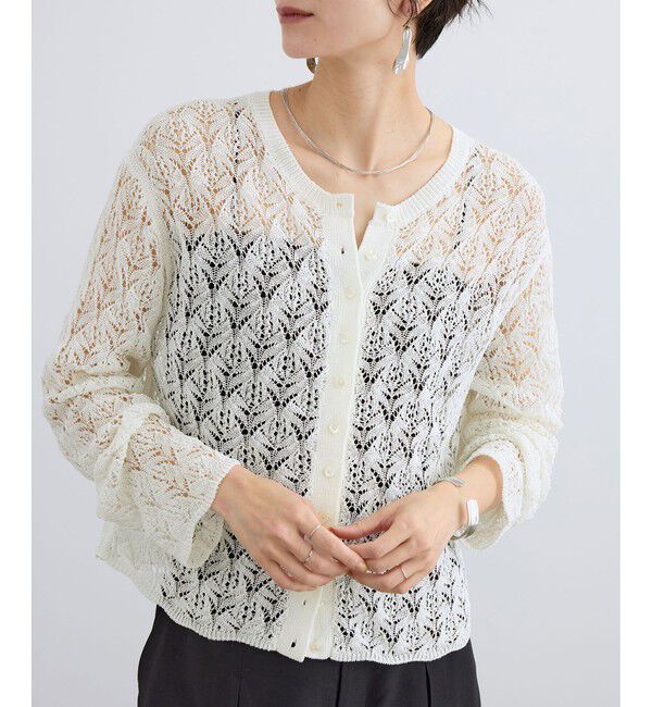 SALON adam et rope'「コードヤーンクロシェカーディガン」|カーディガン|