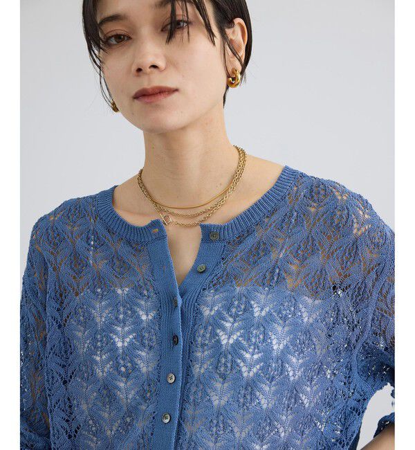 SALON adam et rope'「コードヤーンクロシェカーディガン」|カーディガン|