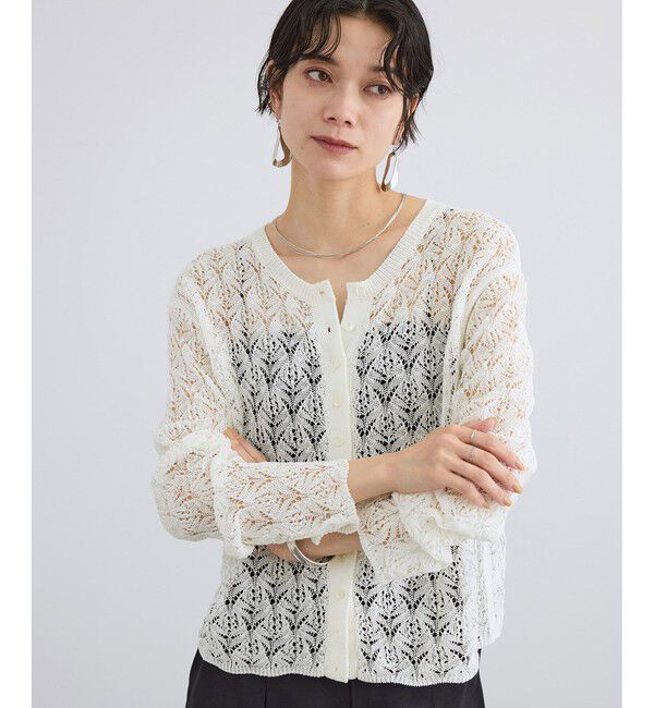 SALON adam et rope'「コードヤーンクロシェカーディガン」|カーディガン|