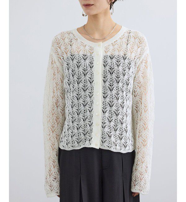 SALON adam et rope'「コードヤーンクロシェカーディガン」|カーディガン|