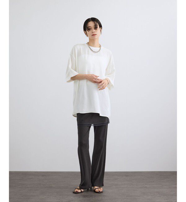 SALON adam et rope'「ブライトツイルTシャツブラウス」|シャツ・ブラウス|