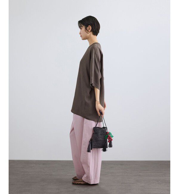 SALON adam et rope'「ブライトツイルTシャツブラウス」|シャツ・ブラウス|