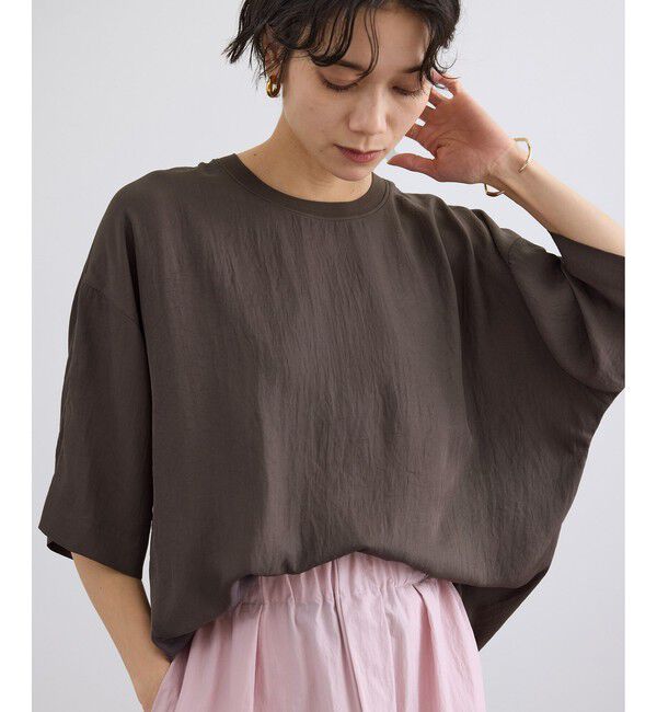 SALON adam et rope'「ブライトツイルTシャツブラウス」|シャツ・ブラウス|