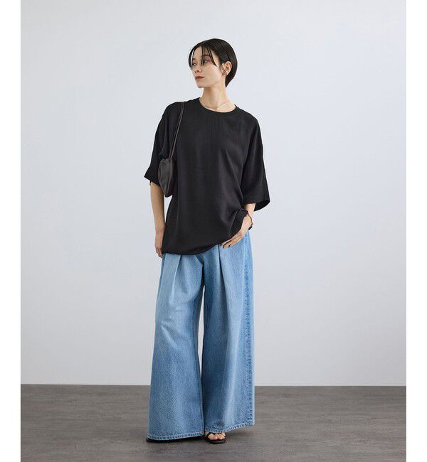 SALON adam et rope'「ブライトツイルTシャツブラウス」|シャツ・ブラウス|