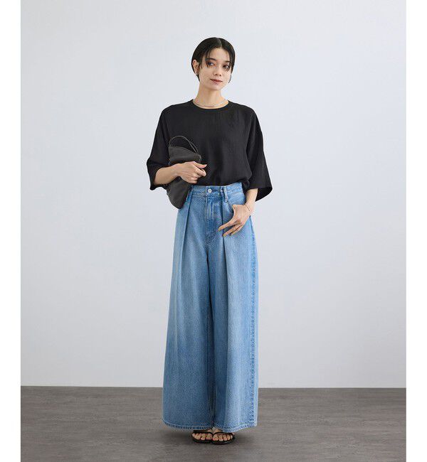 SALON adam et rope'「ブライトツイルTシャツブラウス」|シャツ・ブラウス|