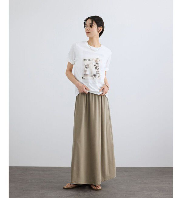 SALON adam et rope'「キュプラジャージーイージースカート」|スカート|