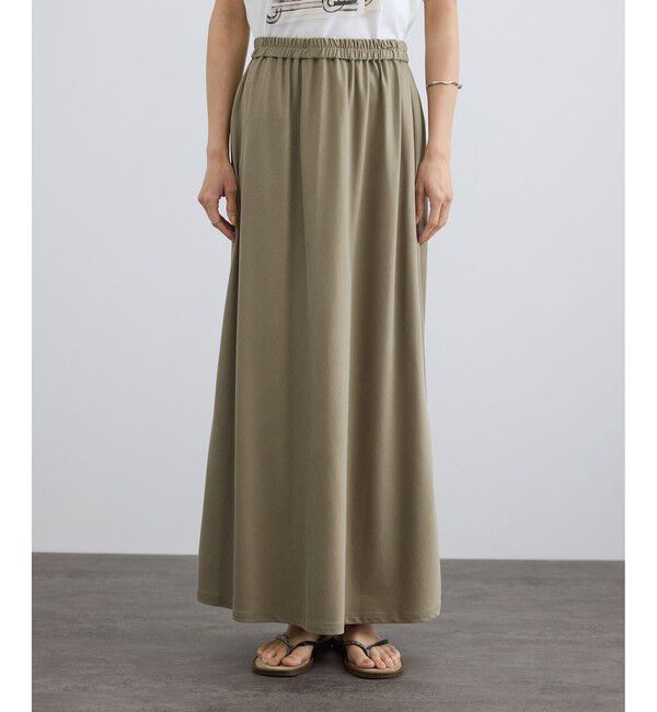 SALON adam et rope'「キュプラジャージーイージースカート」|スカート|