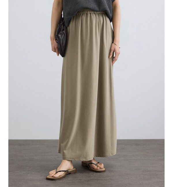 SALON adam et rope'「キュプラジャージーイージースカート」|スカート|ベージュ(27)