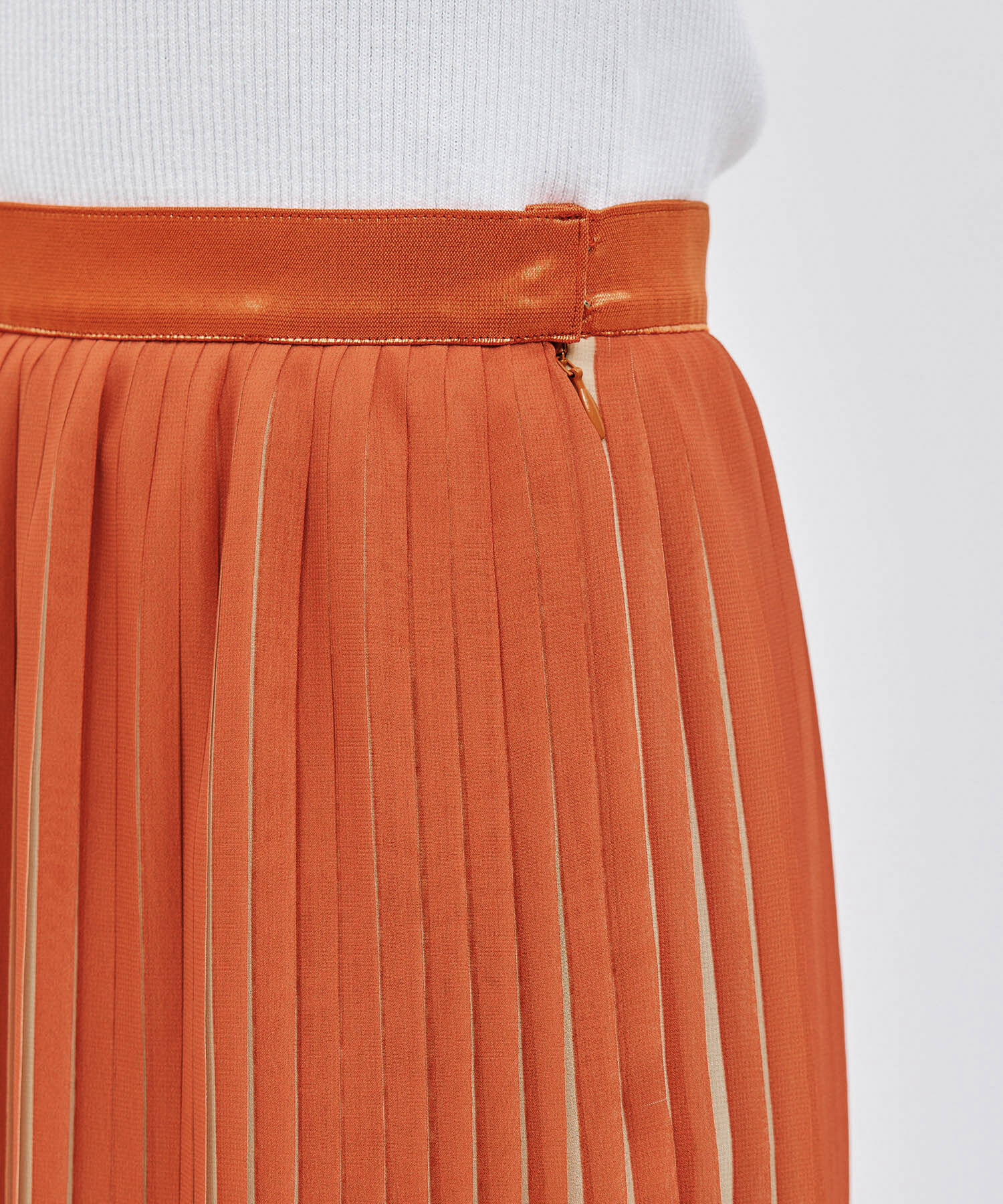 ROPE「プリーツスカート（バイカラー/無地）【メディア掲載】」|スカート|