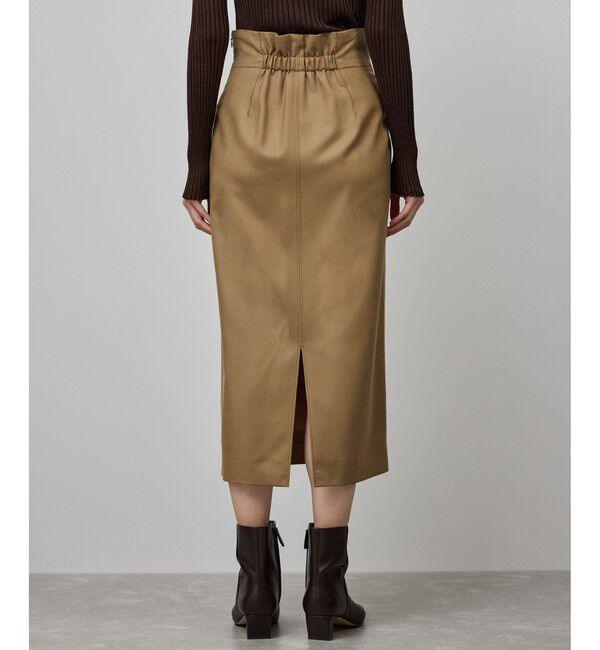 ROPE「[美人スカート]ウールレーヨンポケット付きタイトスカート(無地)/イージーケア・セットアップ対応」|スカート|