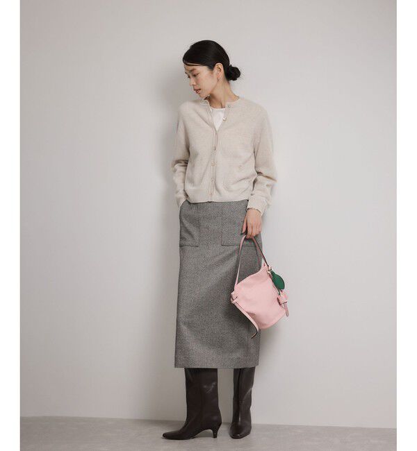 ROPE「[美人スカート]ウールレーヨンポケット付きタイトスカート(無地)/イージーケア・セットアップ対応」|スカート|