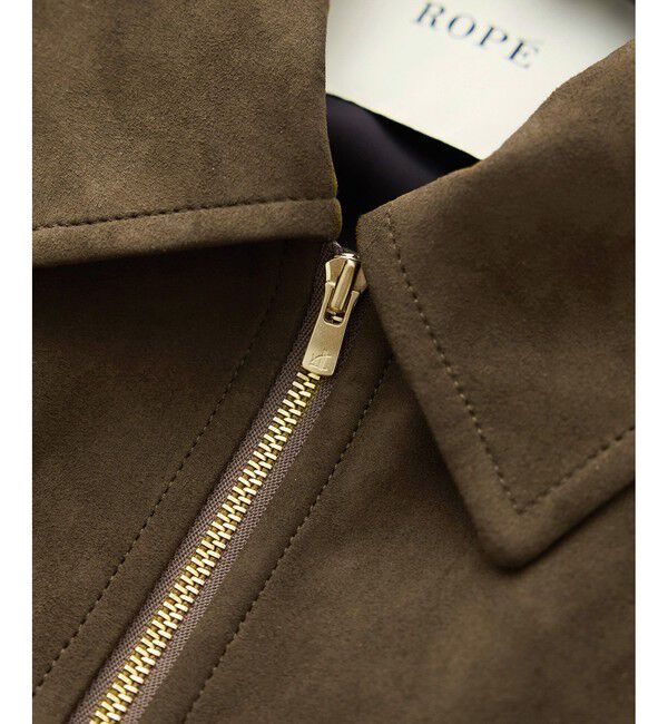 ROPE「スエードライク スプリイングブルゾン」|ブルゾン・スタジャン|