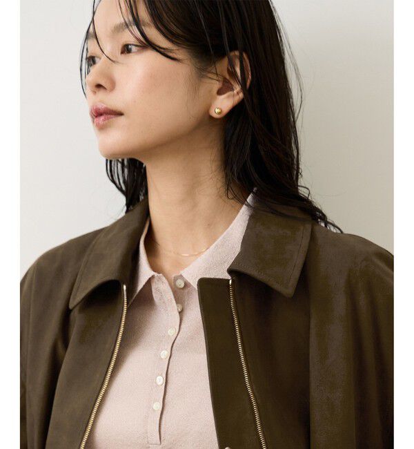 ROPE「スエードライク スプリイングブルゾン」|ブルゾン・スタジャン|