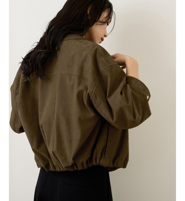 ROPE「スエードライク スプリイングブルゾン」|ブルゾン・スタジャン|