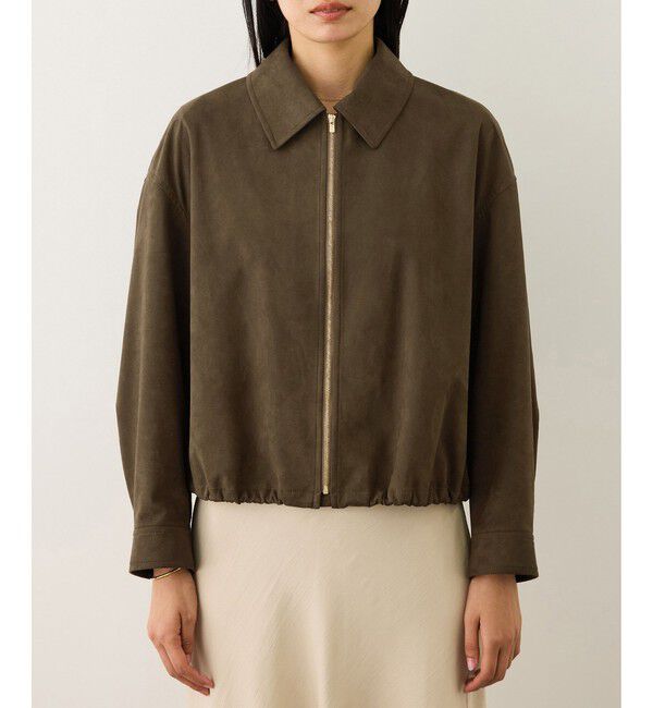 ROPE「スエードライク スプリイングブルゾン」|ブルゾン・スタジャン|