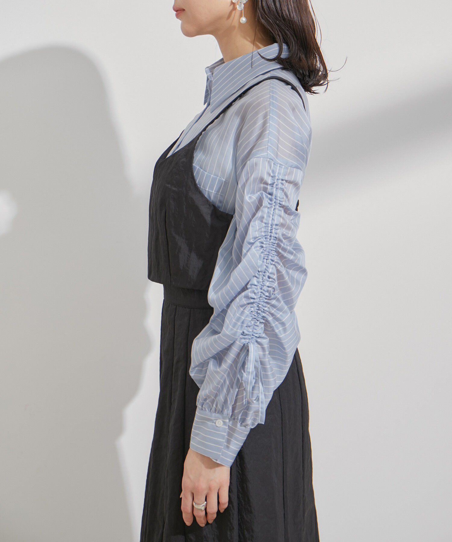 VIS「【セットアップ対応】ナイロンビスチェ【洗える】」|キャミソール|