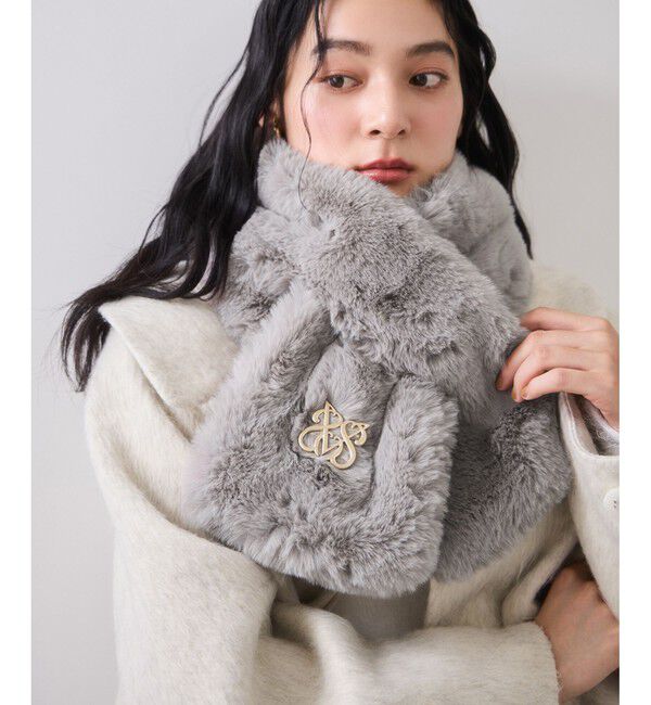 VIS「ボリュームフェイクファーティペット」|マフラー|