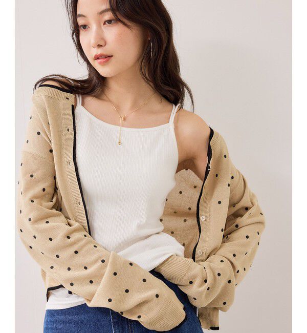 VIS「カップ付きアメスリキャミソール/着丈が選べる」|キャミソール|