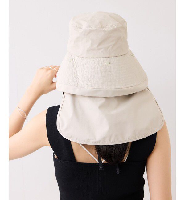 VIS「【WEB限定】ネック＆フェイスカバーつきUVハット/遮熱・UVカット・撥水」|ハット|