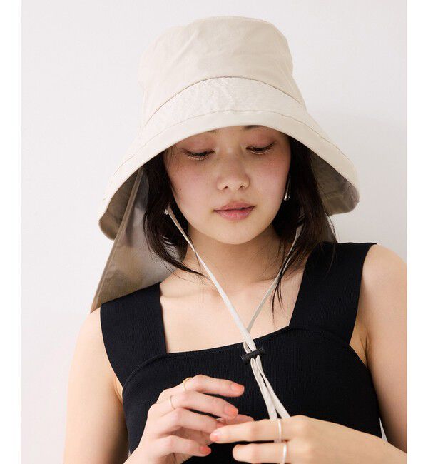 VIS「【WEB限定】ネック＆フェイスカバーつきUVハット/遮熱・UVカット・撥水」|ハット|