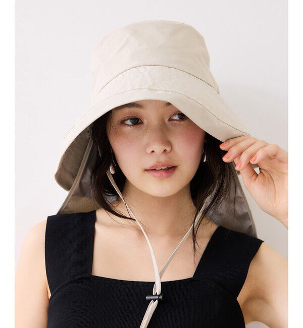VIS「【WEB限定】ネック＆フェイスカバーつきUVハット/遮熱・UVカット・撥水」|ハット|