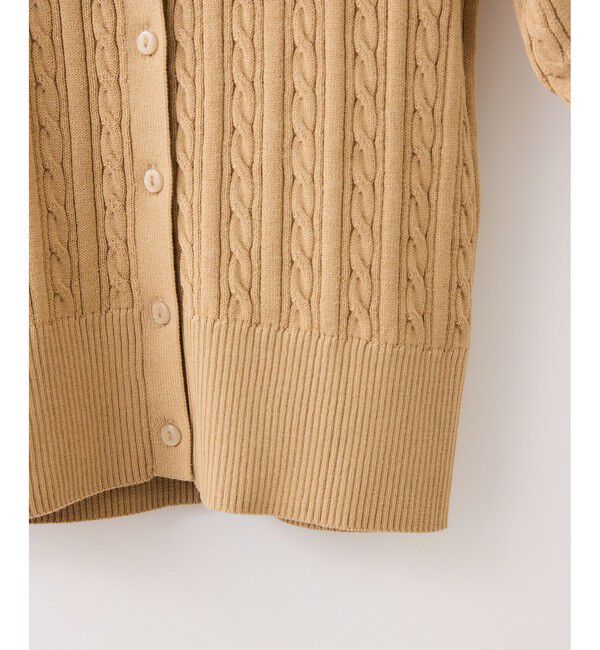 VIS「【POLO BCS】VIS別注ケーブルドッキング衿付きカーディガン」|カーディガン|