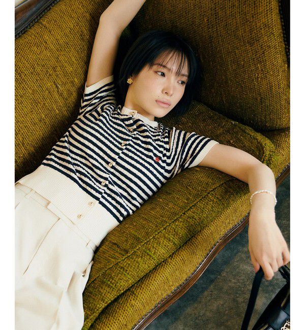 VIS「【POLO BCS】VIS別注クルーネックカーデ」|カーディガン|