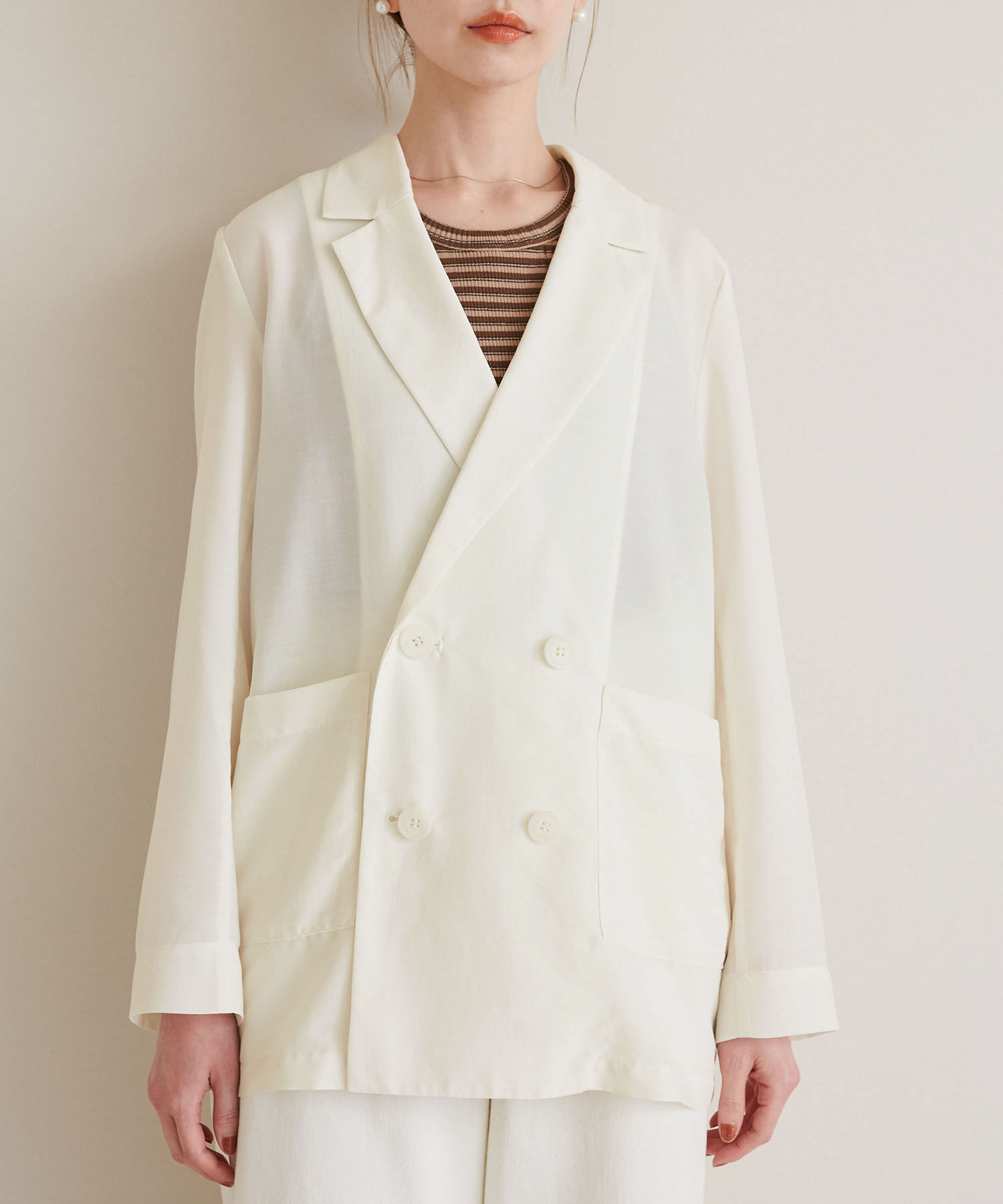 Rope&rsquo;Picnic「シアージャケット」|テーラードジャケット|