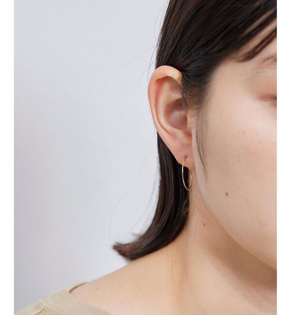 ROPE PICNIC PASSAGE「スィンフープピアス」|ピアス|ゴールド(90)