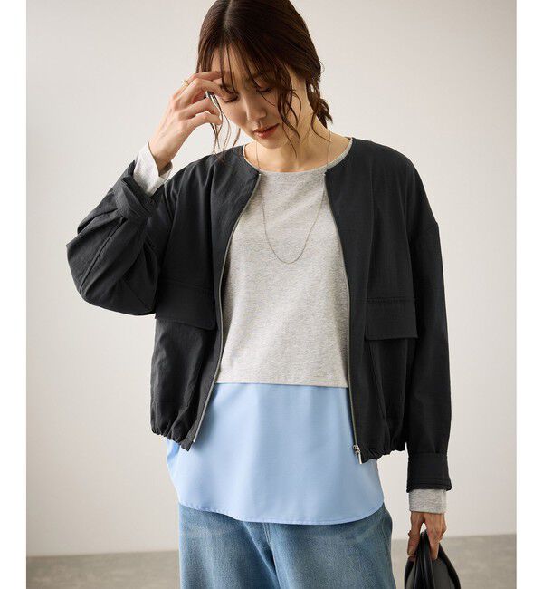 Rope&rsquo;Picnic「レーヨンナイロンブルゾン」|ブルゾン・スタジャン|