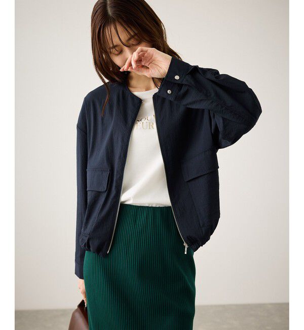 Rope&rsquo;Picnic「レーヨンナイロンブルゾン」|ブルゾン・スタジャン|