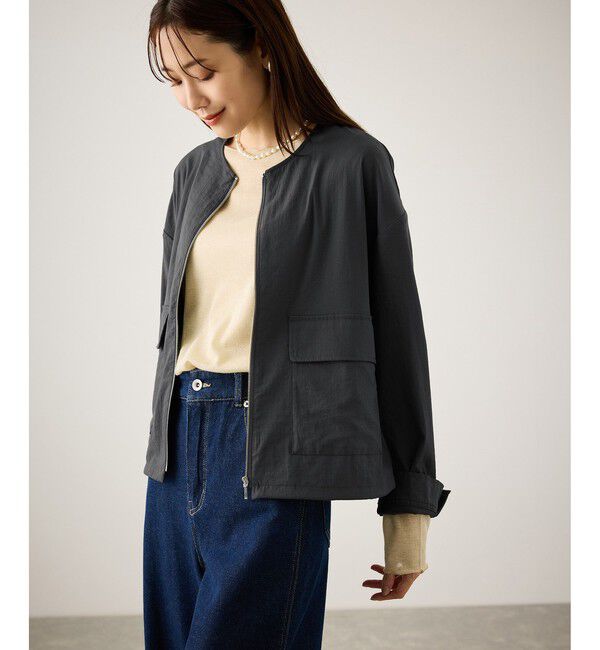 Rope&rsquo;Picnic「レーヨンナイロンブルゾン」|ブルゾン・スタジャン|