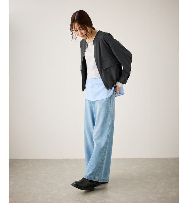 Rope&rsquo;Picnic「レーヨンナイロンブルゾン」|ブルゾン・スタジャン|