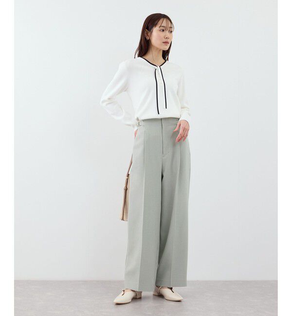 Rope&rsquo;Picnic「クリアツイルワイドパンツ/入卒式・セレモニー・セットアップ対応」|チノ|